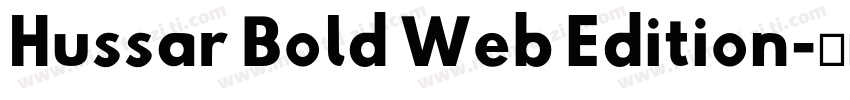 Hussar Bold Web Edition字体转换